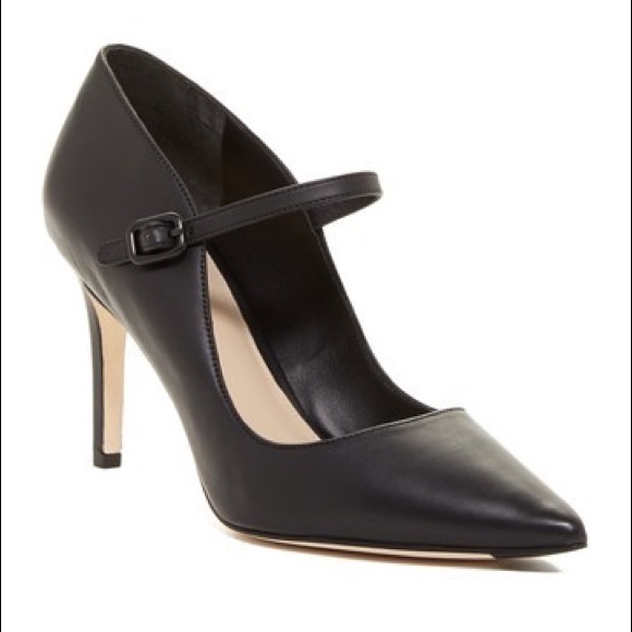 NIB Genuine Leather Black Mary Jane Stiletto Pump - Picture 2 of 4